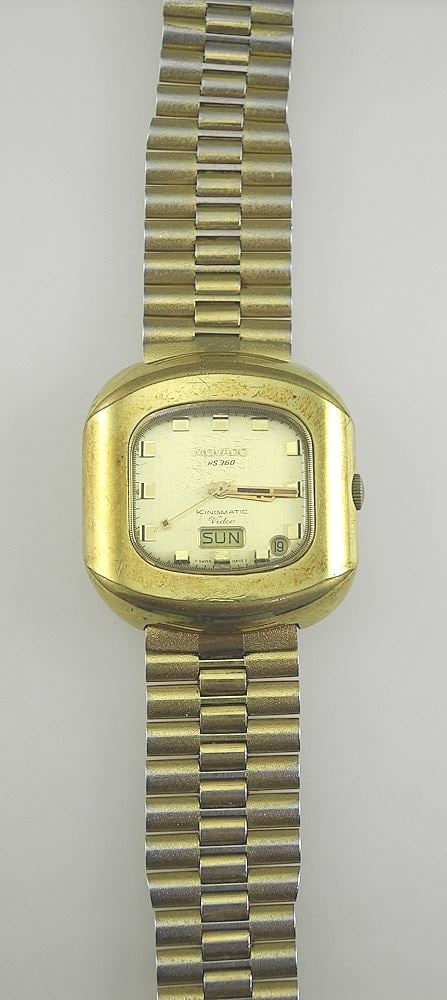 Movado HS 360 Kingmatic Video Wristwatch, Movement by Zenith, 37mm wide. (1 of 3)