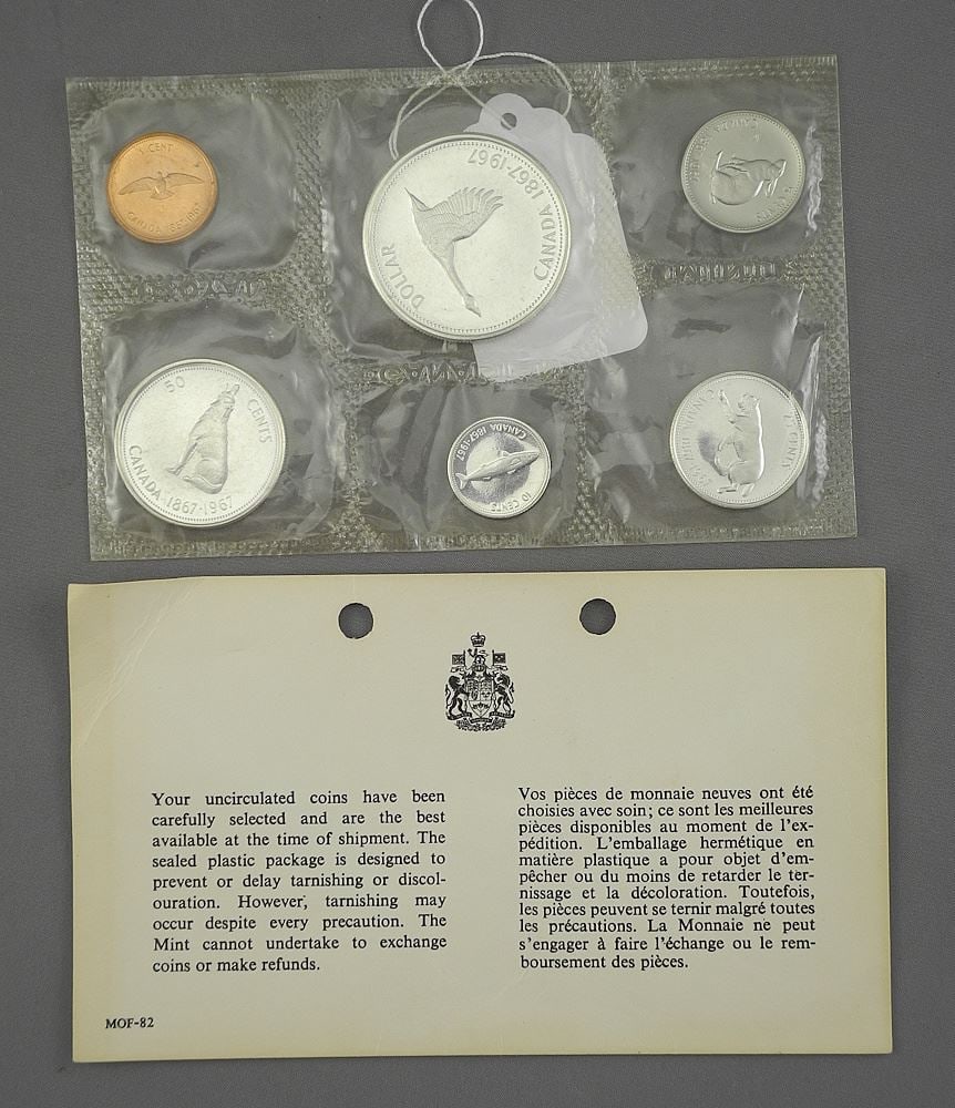 Canada 1967 Proof Coin Set in Original Package. (1 of 3)