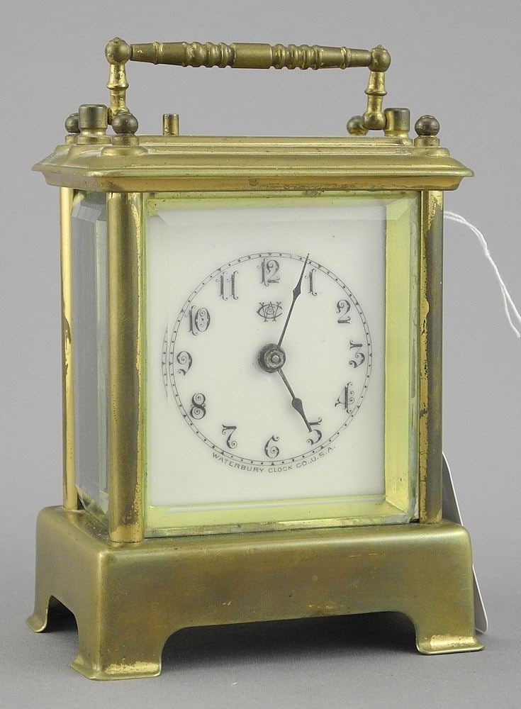 Waterbury Clock Co. USA Repeating Carriage Clock, 4"h. (1 of 4)