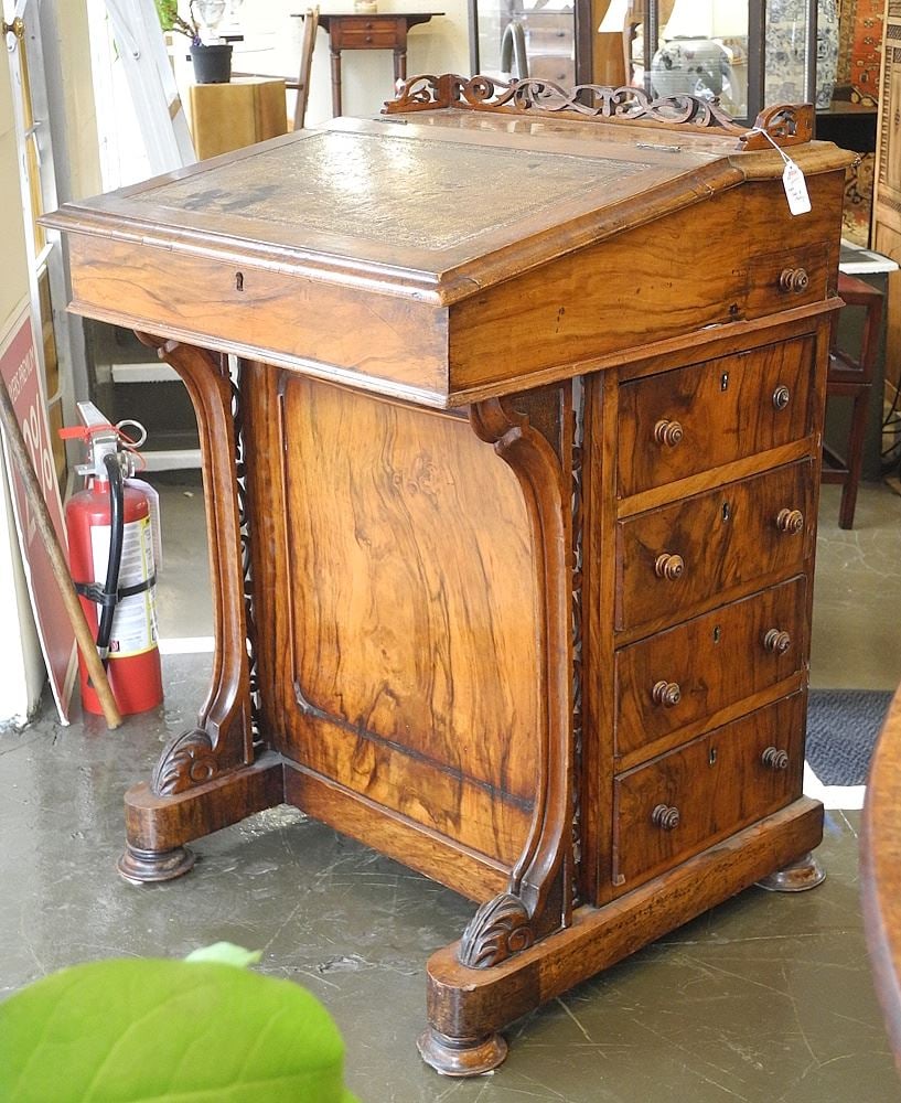 Mid 19th C. Rosewood Davenport Desk, 32 1/4"h. (1 of 6)