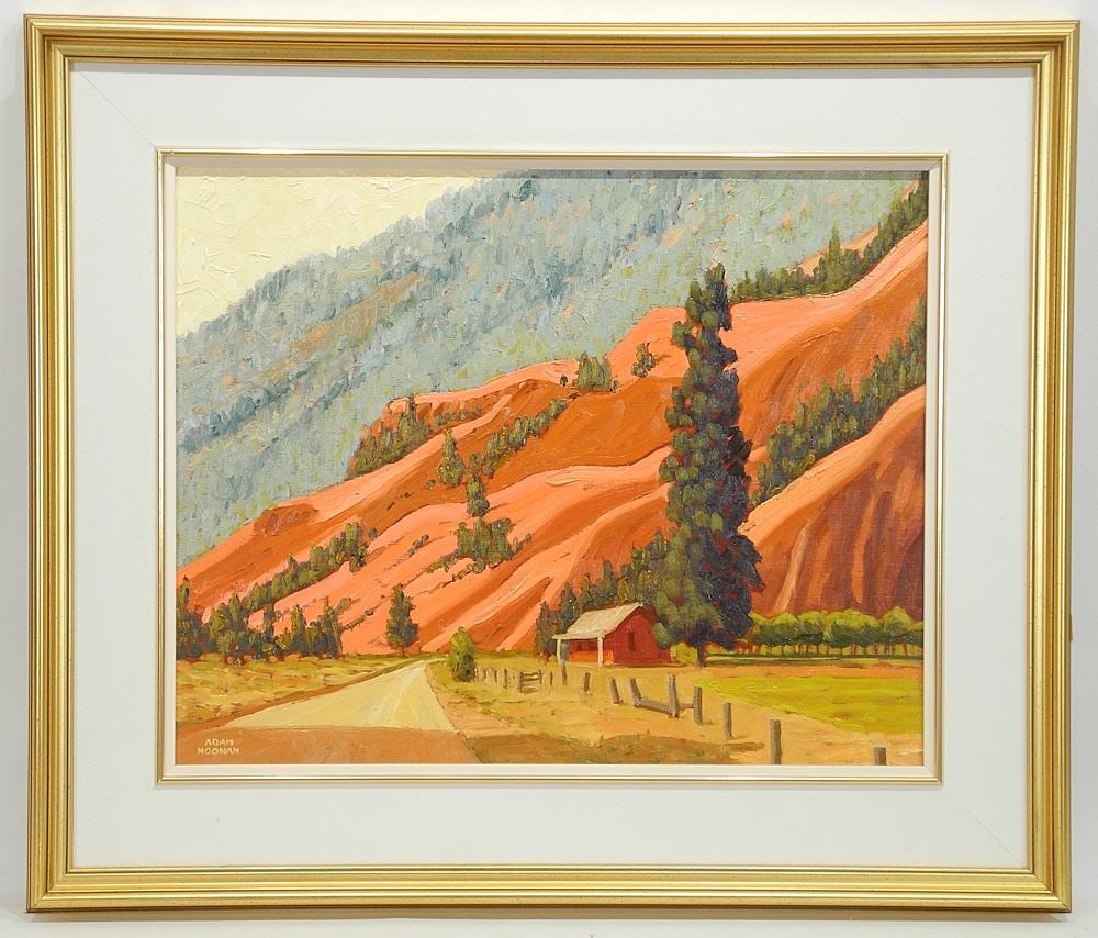 Oil on Masonite signed Adam Noonan, 16 x 20", "British Columbia Interior" #862. (1 of 4)