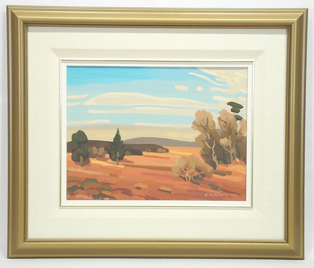 Oil on Canvas signed C.D.Graham RCA'90, 12 x 16", "Warm Earth".: Oil on Canvas signed C.D.Graham RCA'90, 12 x 16", "Warm Earth".
