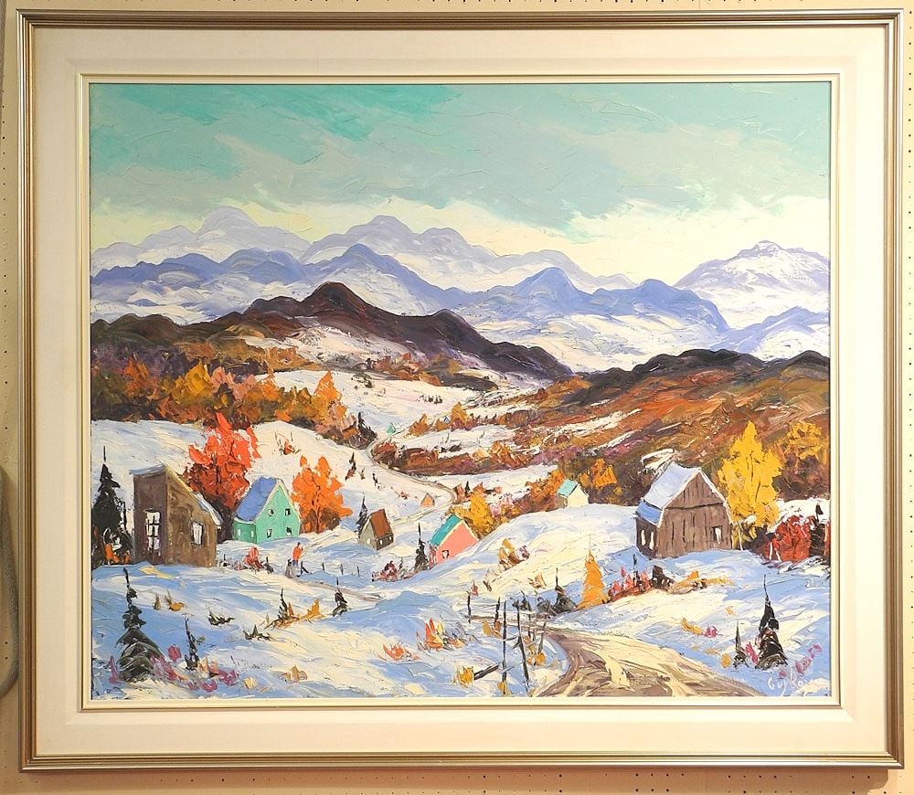 Oil on Canvas signed Guy Roy, 40 x 48", "Lumierede Fin de Jour". (1 of 4)