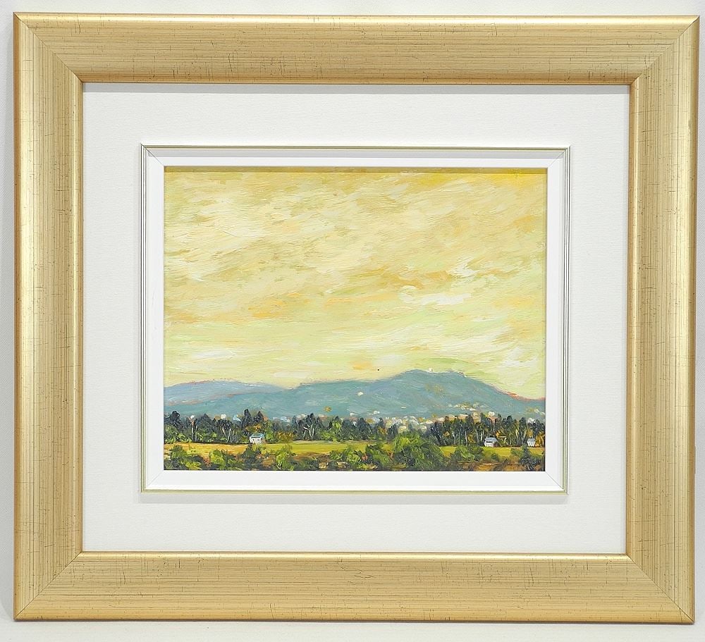 Oil on Board signed Iola Scott Verso , 8 x 10", "Central Saanich Sun". (1 of 4)