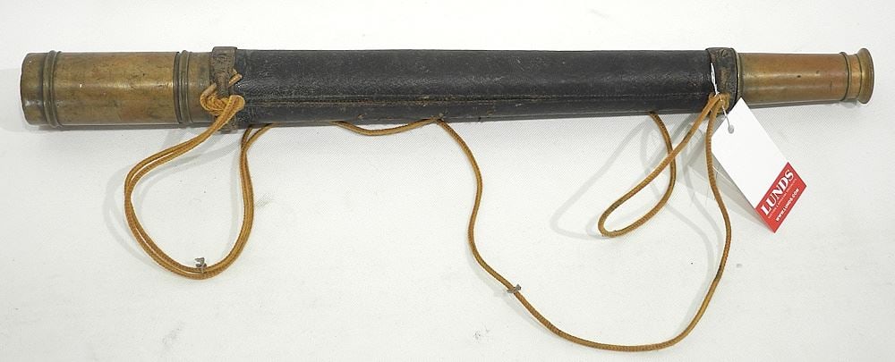 19th C. Brass Telescope, 19 1/4"L Closed. (1 of 2)