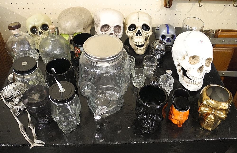 Collection of Ornamental Skulls & Skull Related Wares. (1 of 1)