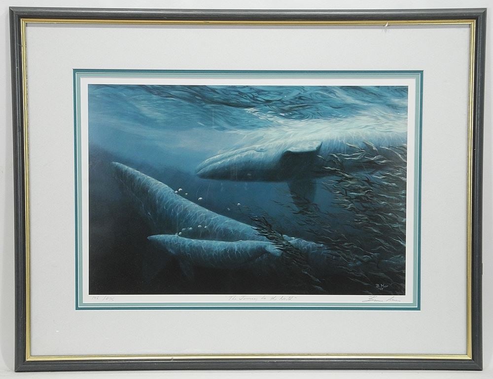 LEP signed Bruce Muir, 13 x 19 1/2", "Journey to the North" #106/475.: LEP signed Bruce Muir, 13 x 19 1/2", "Journey to the North" #106/475.