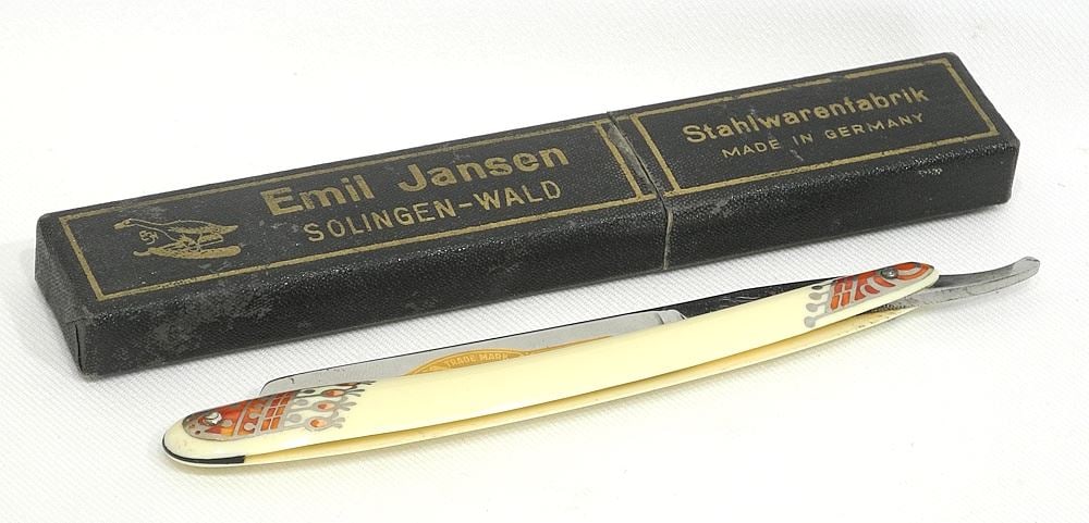 Emil Jansen "EJA Gold" Straight Razor with Case. (1 of 3)