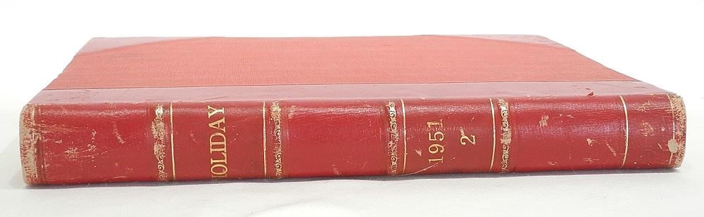 Bound Collection of 1951 "Holiday" Magazines, 13 7/8"h. (1 of 2)