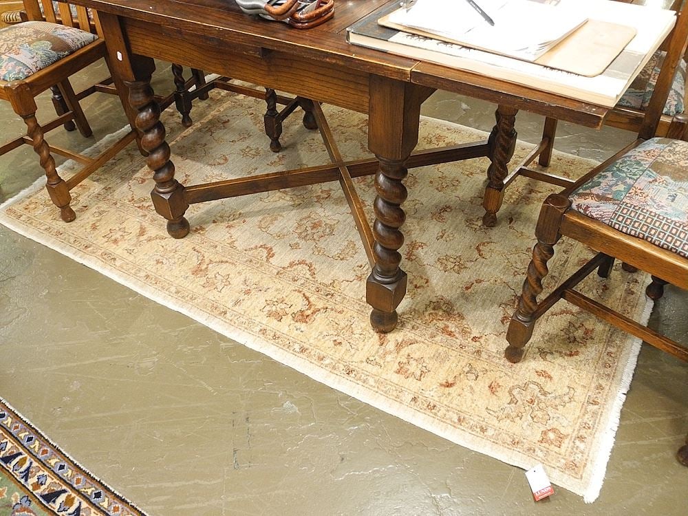 Jordan's Handknotted Wool Carpet, approx. 4'3" x 6'6". (1 of 2)