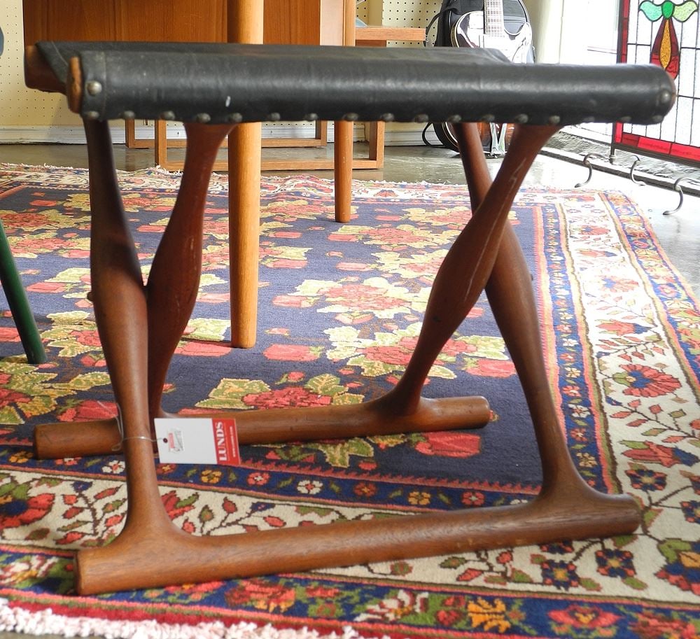 PH43 Guldhoj Stool by Poul Hundevad, 16"h (later upholstery). (1 of 2)