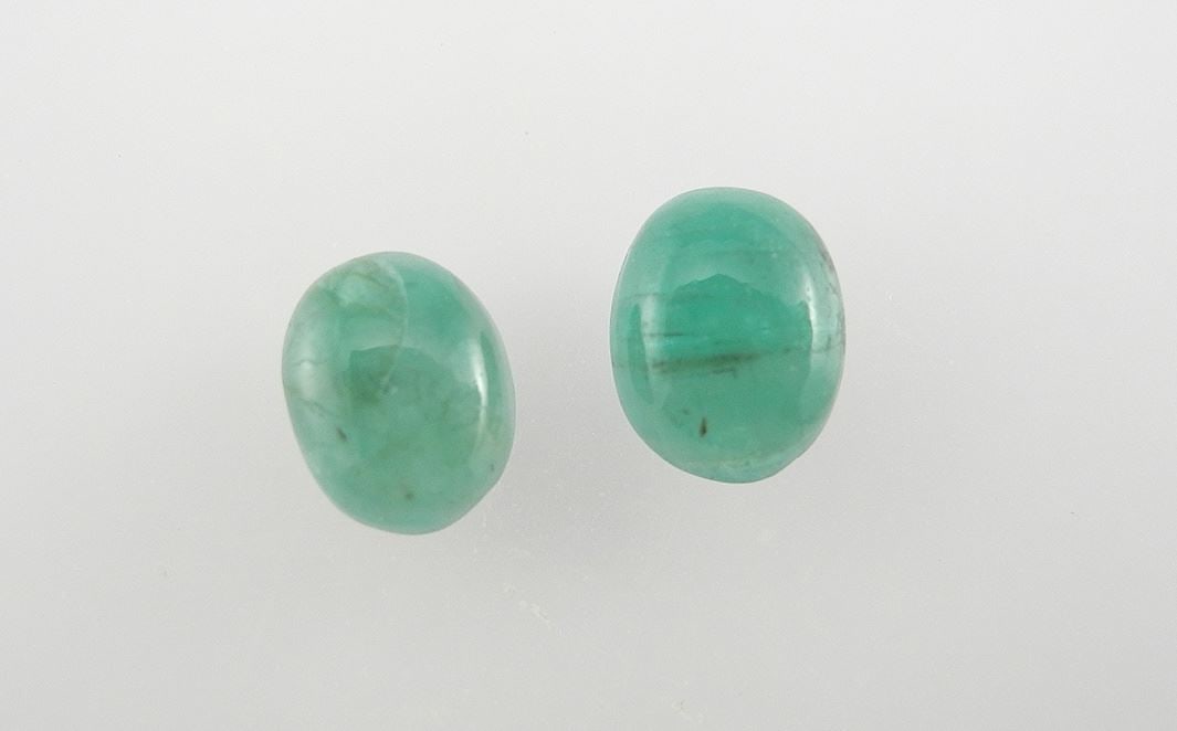 3.68ct Oval Cut Cabochon Emerald Gemstone Parcel ($6,624 Appraisal). (1 of 2)