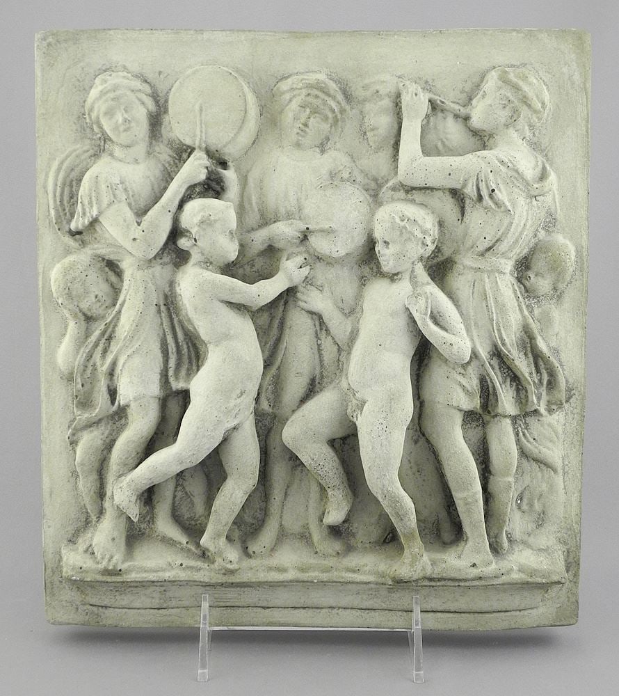 Neo Classical Cast Concrete Panel, 10 3/8 x 9 1/2".: Neo Classical Cast Concrete Panel, 10 3/8 x 9 1/2".