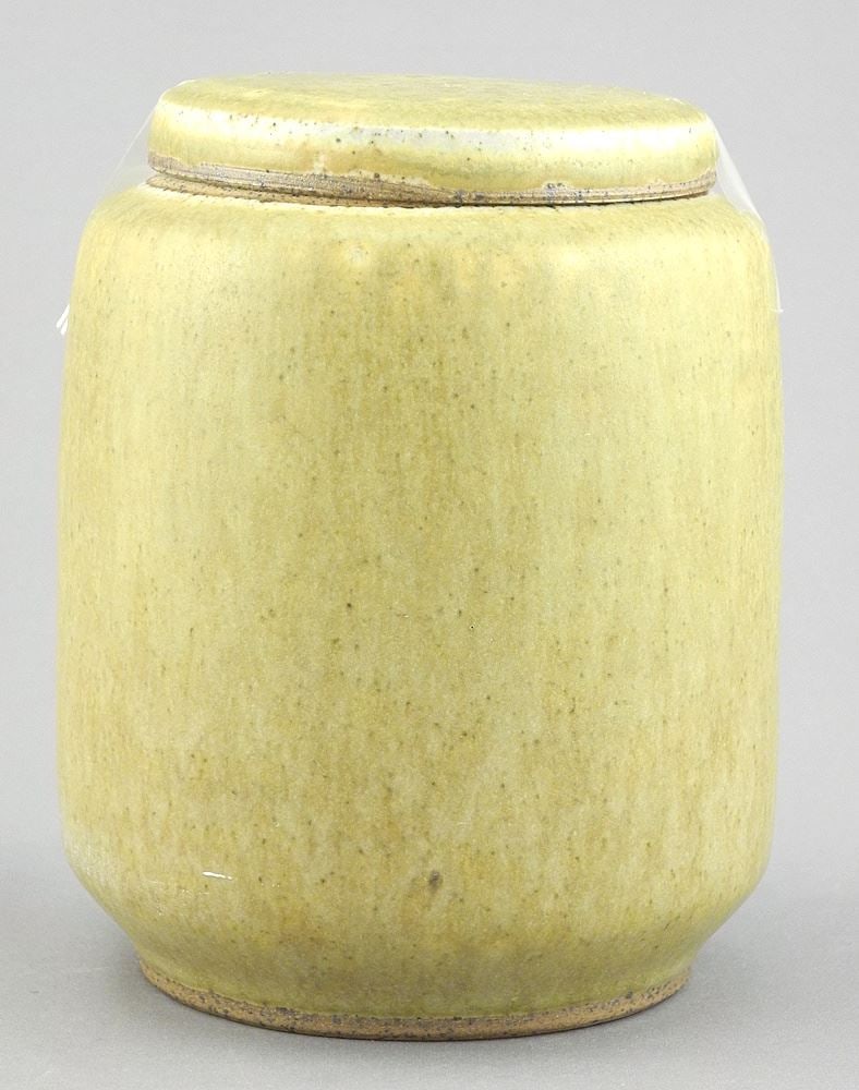 Stoneware Vase signed Sibyl (Laubental), 5 7/8"h. (1 of 2)