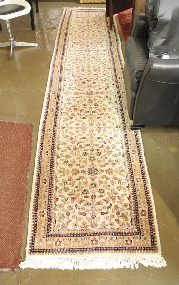 Hand Knotted Persian Wool Runner Approximately 2'6" x 11'9". (1 of 2)
