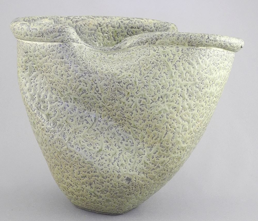 B.C. Studio Pottery Vase signed R. (Ronald) Freicht, 7 1/8"h. (1 of 4)