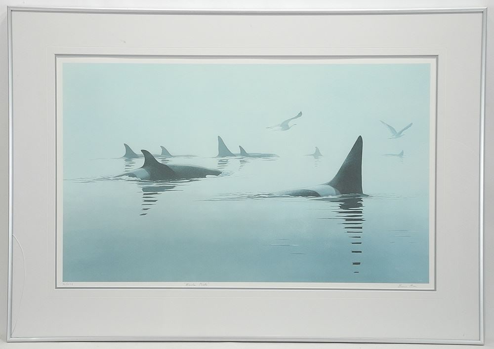 LEP signed Bruce Muir, 17 1/4 x 28 1/4", "Winter Mists" #20/275. (1 of 4)