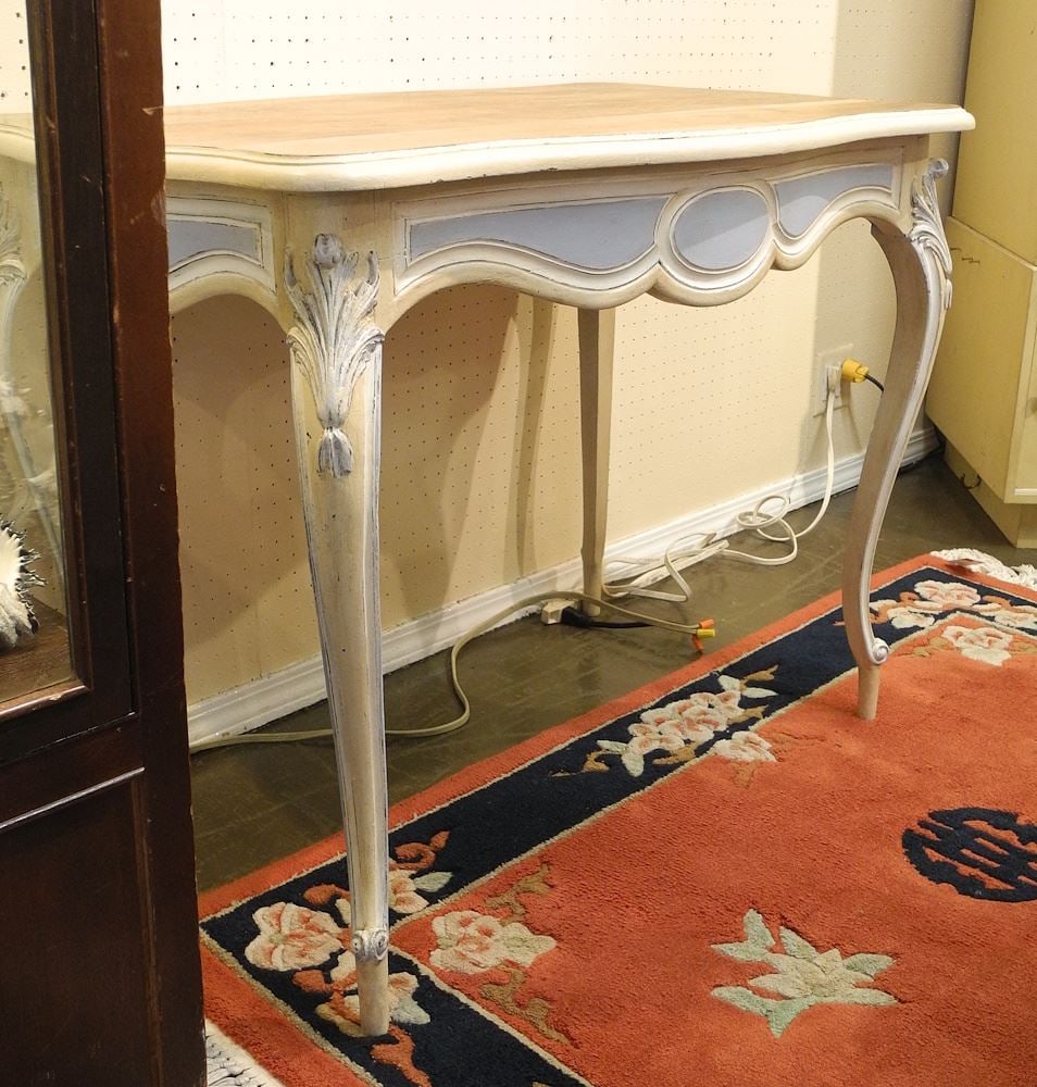 Provencal Style Painted Occasional Table, 31"h. (1 of 3)