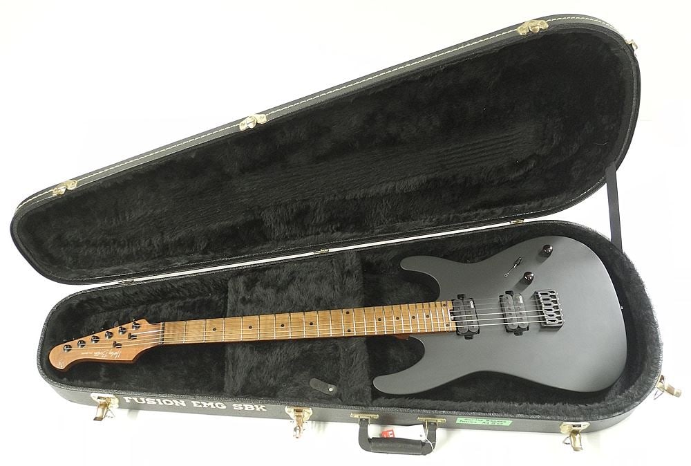 Harley Benton Pro Series EMG SBK Electric Guitar (21) 75753 CEB00186 with Hard Case. (1 of 5)