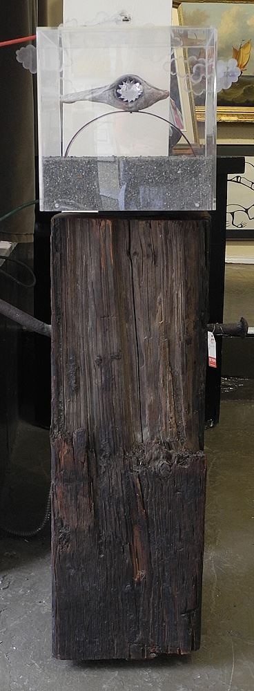 Mixed Media Sculpture Attributed to Jack Kidder, 50 1/4 x 23 x 14 1/2", "Yuba River #7". (1 of 4)