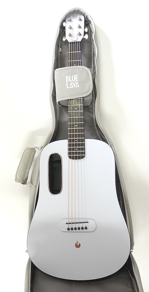 Blue Lava Touch 36" Electric Acoustic Guitar with Blue Lava Nylon Case.: Blue Lava Touch 36" Electric Acoustic Guitar with Blue Lava Nylon Case.