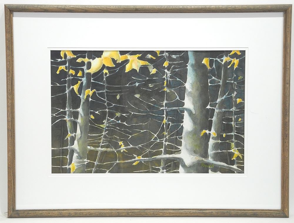 Watercolour signed (Bud) Pauls, 13 1/4 x 21", "A Moment in Metchosin". (1 of 4)