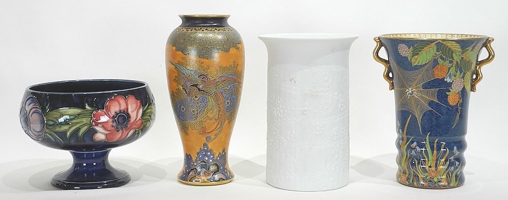 Collection of Ceramics: 2 Carlton Ware/KPM/Moorcroft, 4 3/4 - 8"h. (1 of 3)