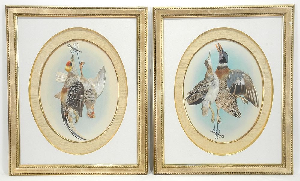 Two Featherwoerk Natur Mort, Oval 13 3/8 x 10 1/4", NO EXPORT. (1 of 3)