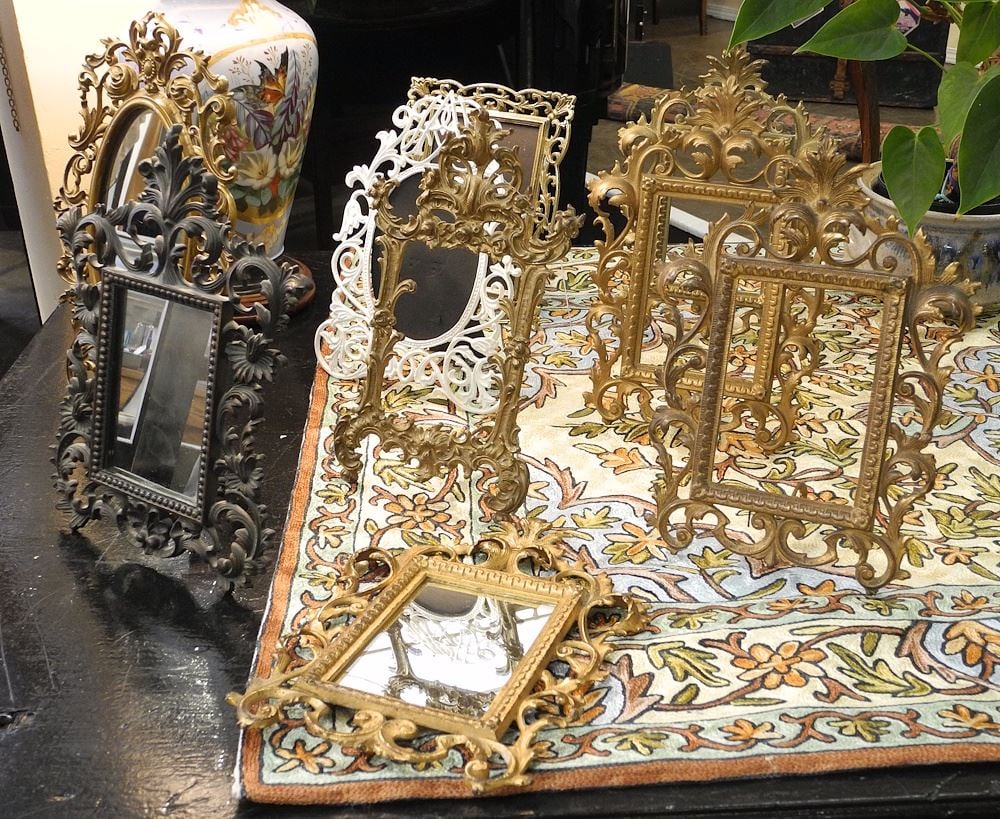 Collection of Cast Brass & Metal Frames, 12 - 13 1/2"h. (1 of 3)