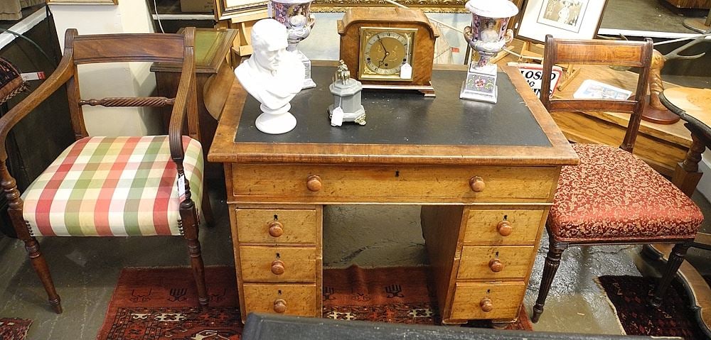 Regency Style Mahogany Armchair & Side Chair, 31 1/2 & 33 1/2"h. (1 of 3)