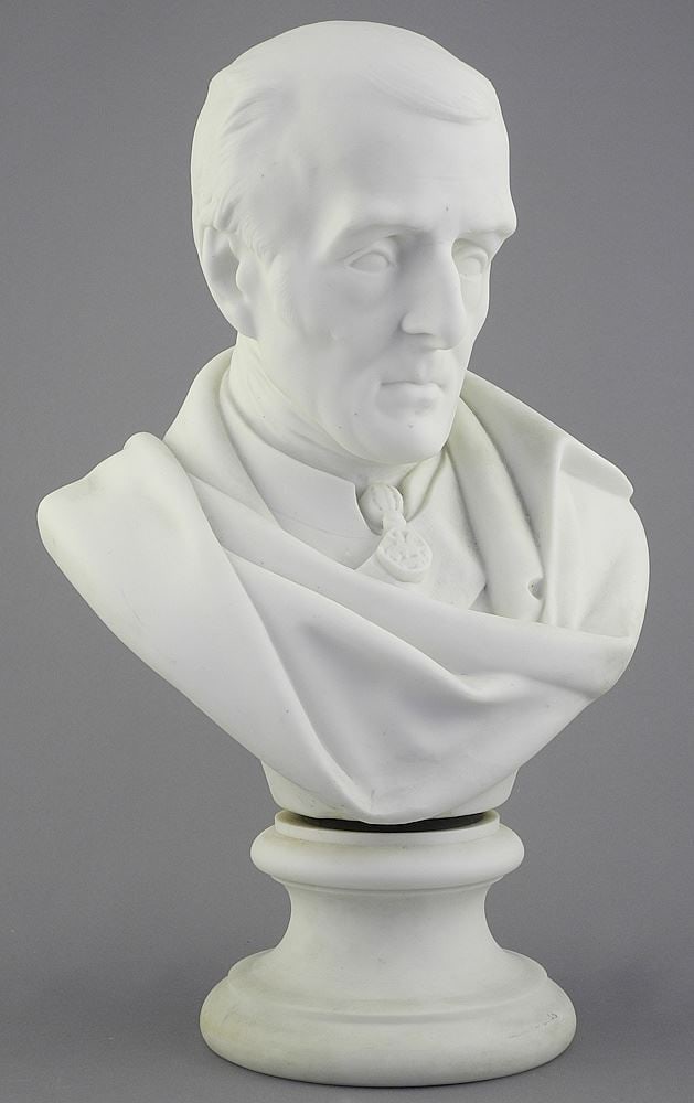 Parian Bust of the Duke of Wellington, 11"h.: Parian Bust of the Duke of Wellington, 11"h.