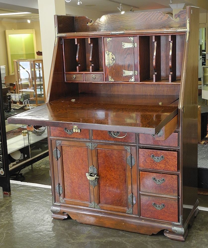 Asian Fall Front Bureau, 51 5/8"h. (1 of 4)