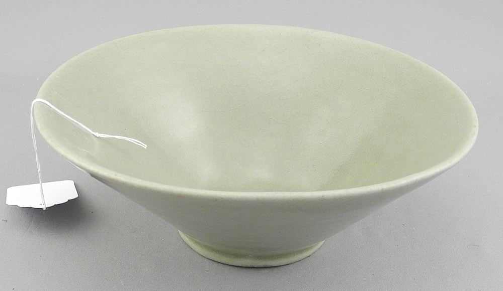 Asian Celadon Bowl, 2 3/8 x 6 5/8" Diameter. (1 of 8)
