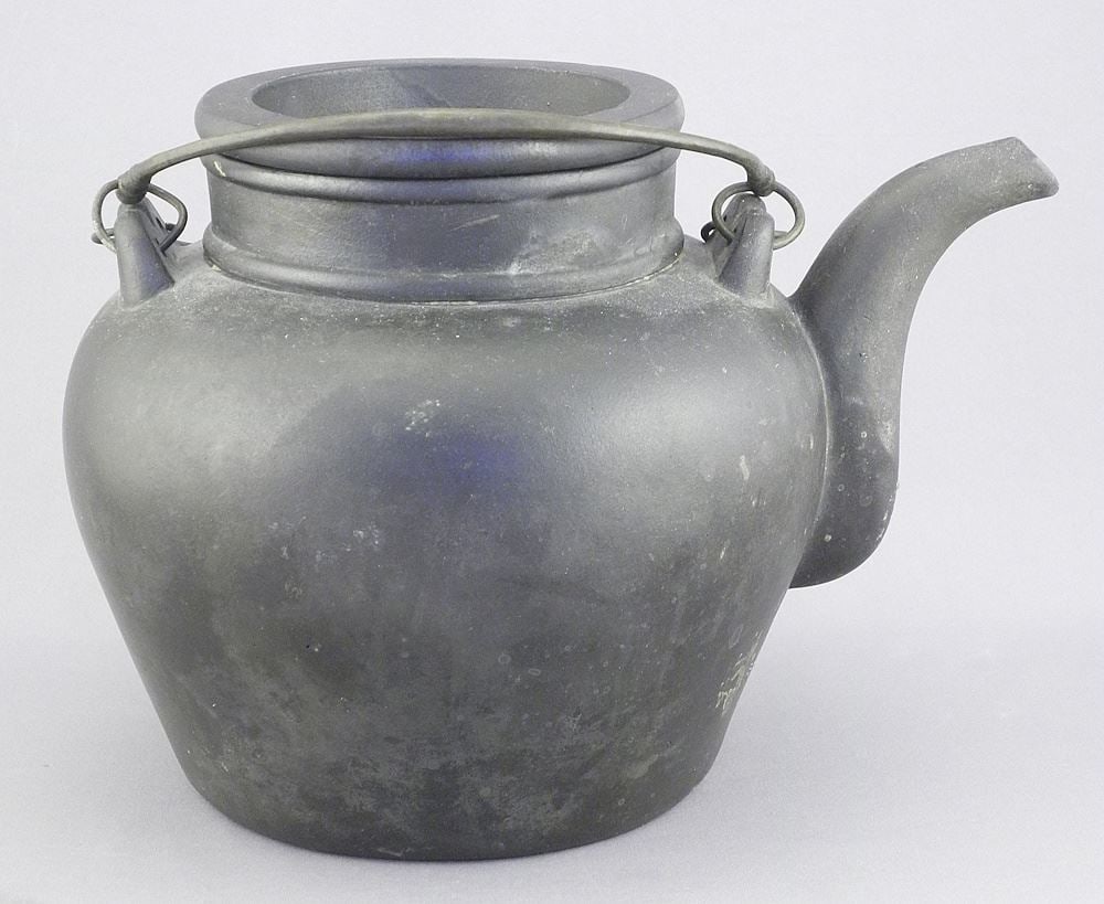 Yixing Ware Teapot with Impressed Marks, 6"h. (1 of 4)
