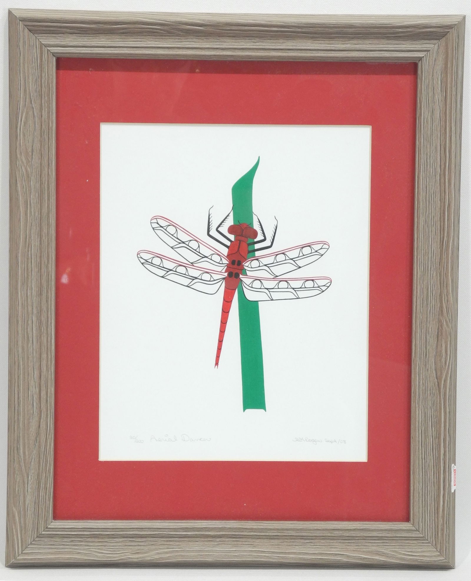 Northwest Coast Serigraph signed S.*.Rogers Sept/08, 9 3/4 x 8", "Aerial Dancer" #20/200. (1 of 3)