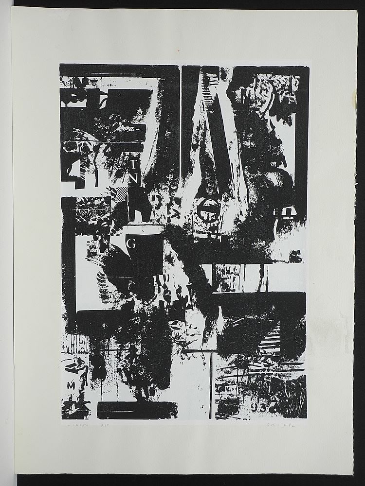 Serigraph signed (Gordon Applebe) Smith'92, 30 x 22", "Window" A/P, Unframed.: Serigraph signed (Gordon Applebe) Smith'92, 30 x 22", "Window" A/P, Unframed.