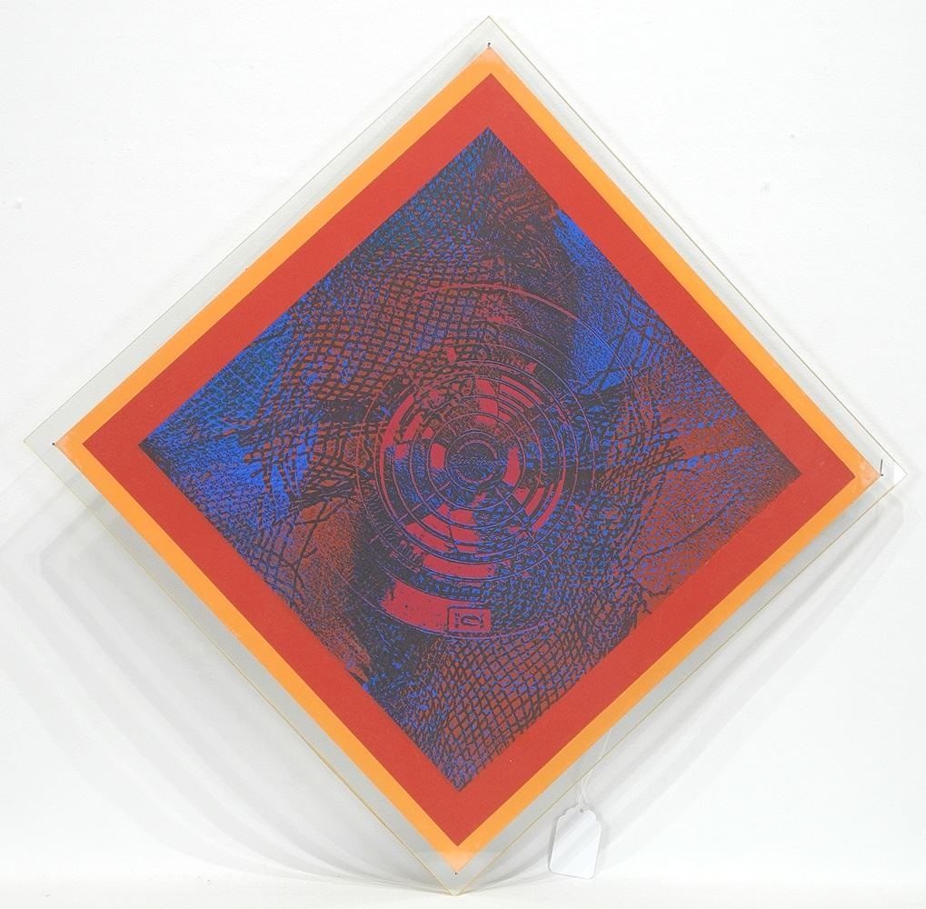 Serigraph signed R.W.Wescott, 15 x 15", "Apex" #7/30. (1 of 4)