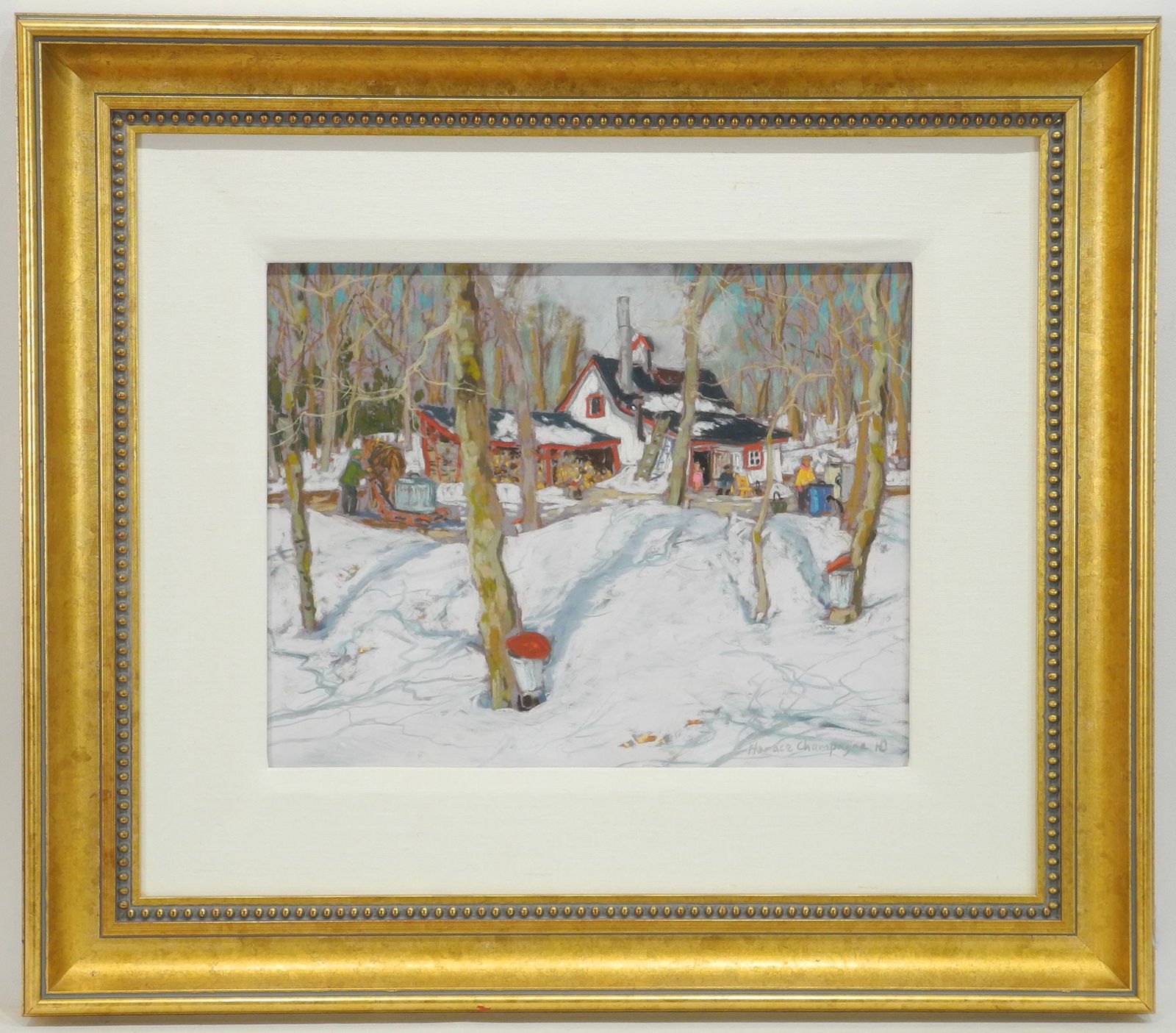 Pastel on Paper signed Horace Champagne, 12 x 15", "Catane a Sucre ". (1 of 5)