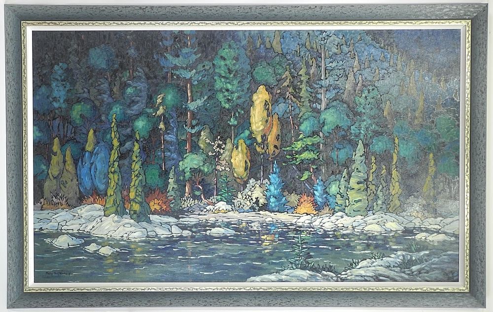 Oil on Canvas signed Philip Buytendorp, 36 x 60", "The Sheltered Cove". (1 of 8)