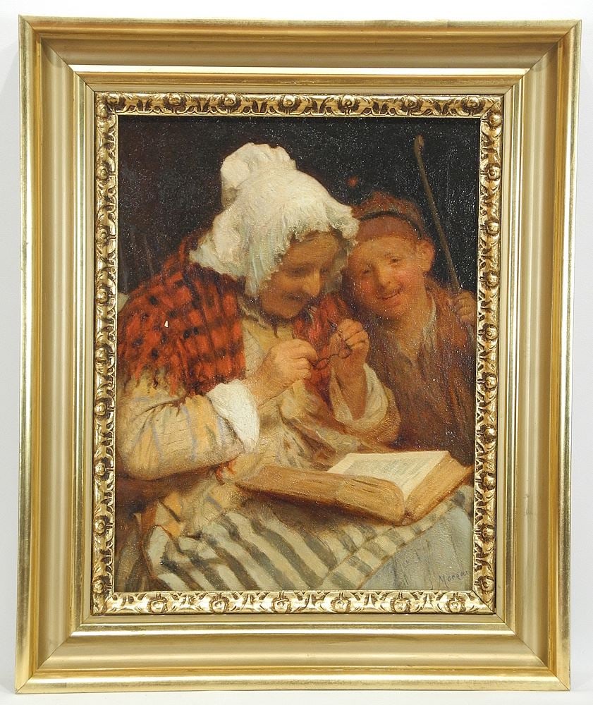 Oil on Canvas signed J. Morgan, 18 x 14", "Every Moment".: Oil on Canvas signed J. Morgan, 18 x 14", "Every Moment".