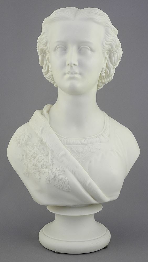 Copeland Parian Bust of Princess Alexandra, Crystal Palace Art Union.: Copeland Parian Bust of Princess Alexandra, Crystal Palace Art Union.