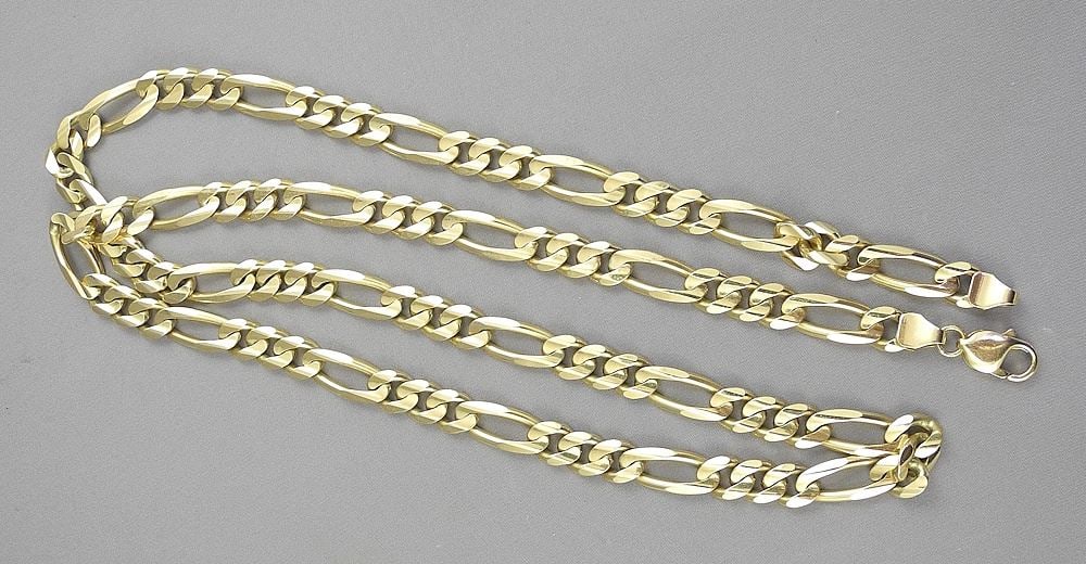 14K Italy Heavy Chain Link Necklace, 32 1/2", 110.24g. (1 of 3)