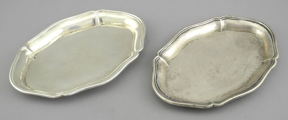 Two European .800 Silver Dishes, 7 3/4"w, 227g. (1 of 2)