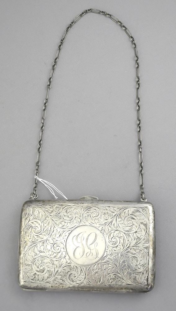 Hallmarked Silver Purse with Notepad , 4 1/4"w, TW 101g. (1 of 4)