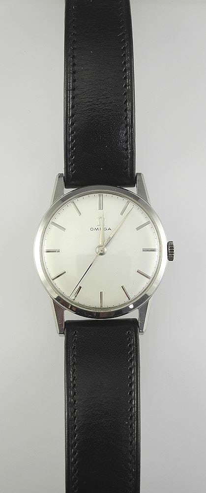 Vintage Omega Wristwatch with Omega Strap, 35mm.: Vintage Omega Wristwatch with Omega Strap, 35mm.
