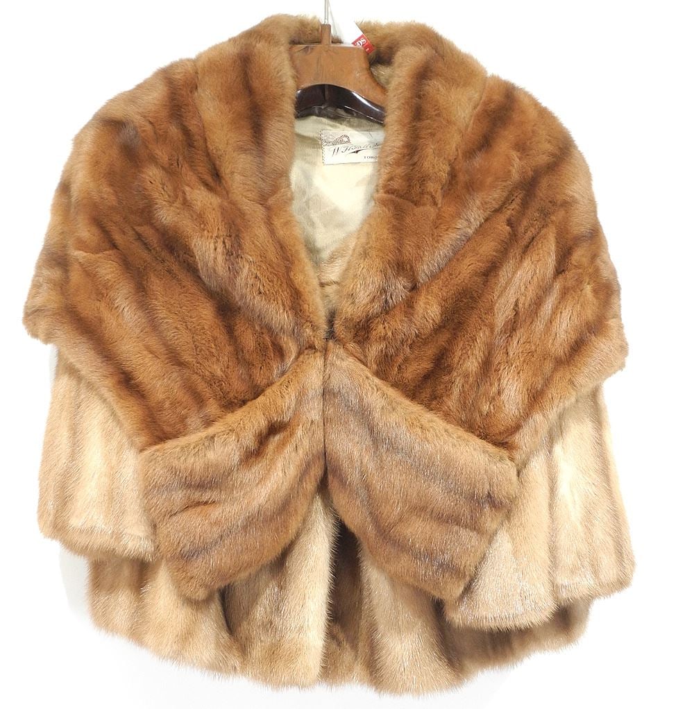 Mink Short Jacket & Stole. (1 of 3)