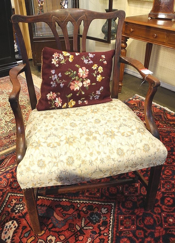 Georgian Mahogany Armchair, 36 3/4"h - (1 of 1)