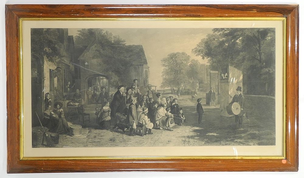 Engraving After Henry Lemon, 24 1/2 x 47", "Punch".: Engraving After Henry Lemon, 24 1/2 x 47", "Punch".