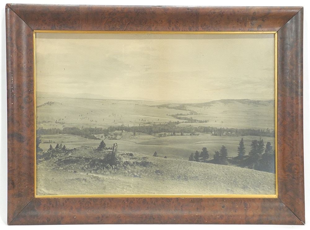 Historic Alberta Foothills Photo in Birds Eye Frame, 12 1/2 x 18 1/2". (1 of 2)