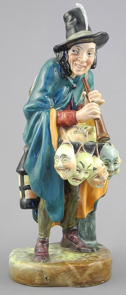Royal Doulton Figurine "The Mask Seller" HN2103.: Royal Doulton Figurine "The Mask Seller" HN2103.